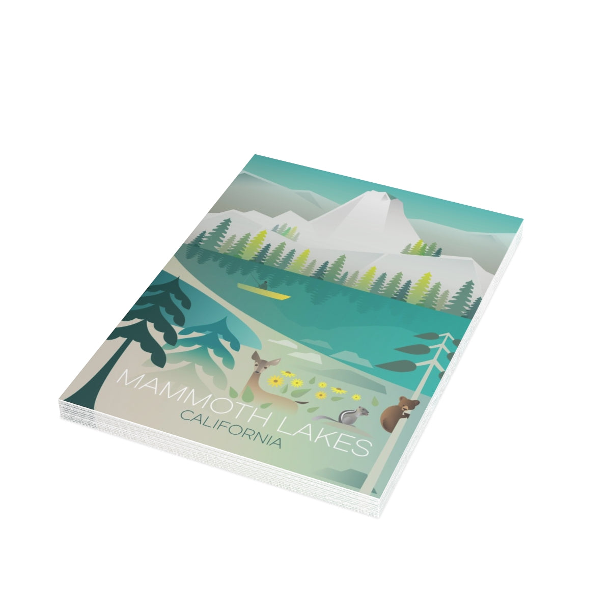 Mammoth Lakes Folded Matte Notecards + Envelopes (10pcs)