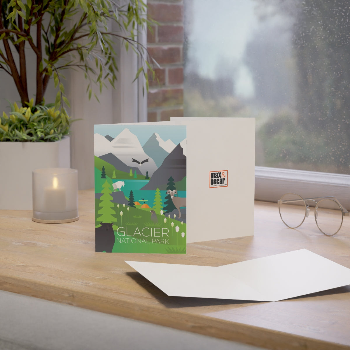 Glacier National Park Folded Matte Notecards + Envelopes (10pcs)