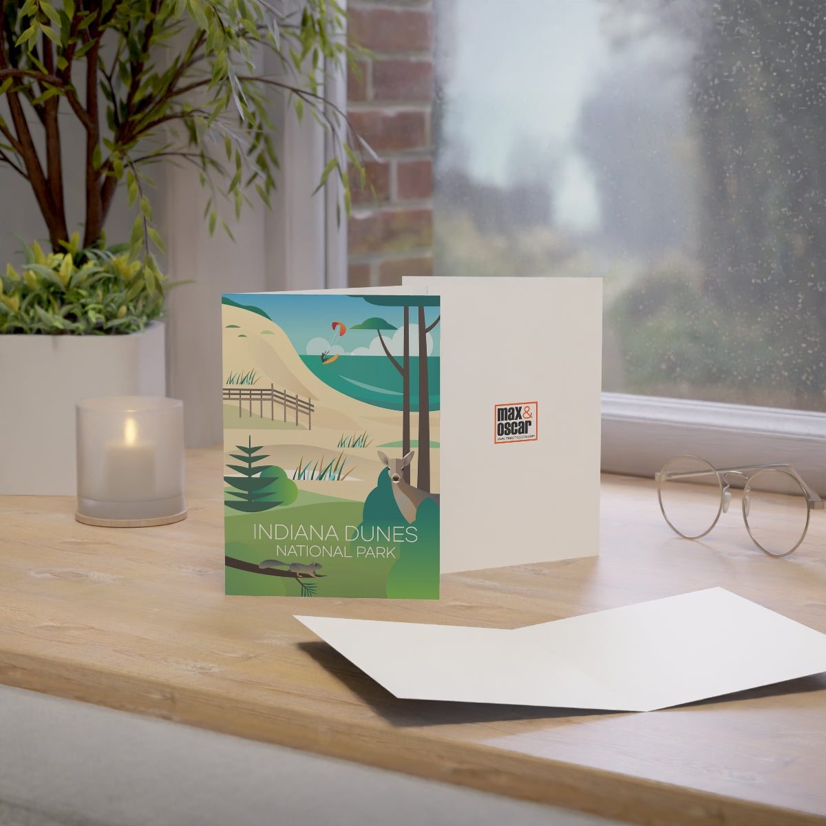 Indiana Dunes National Park Folded Matte Notecards + Envelopes (10pcs)