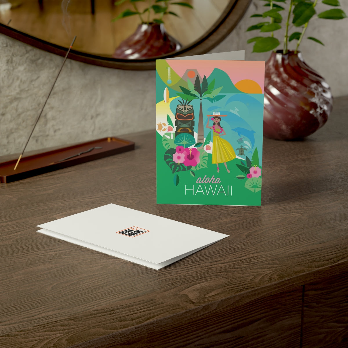Hawaii Folded Matte Notecards + Envelopes (10pcs)