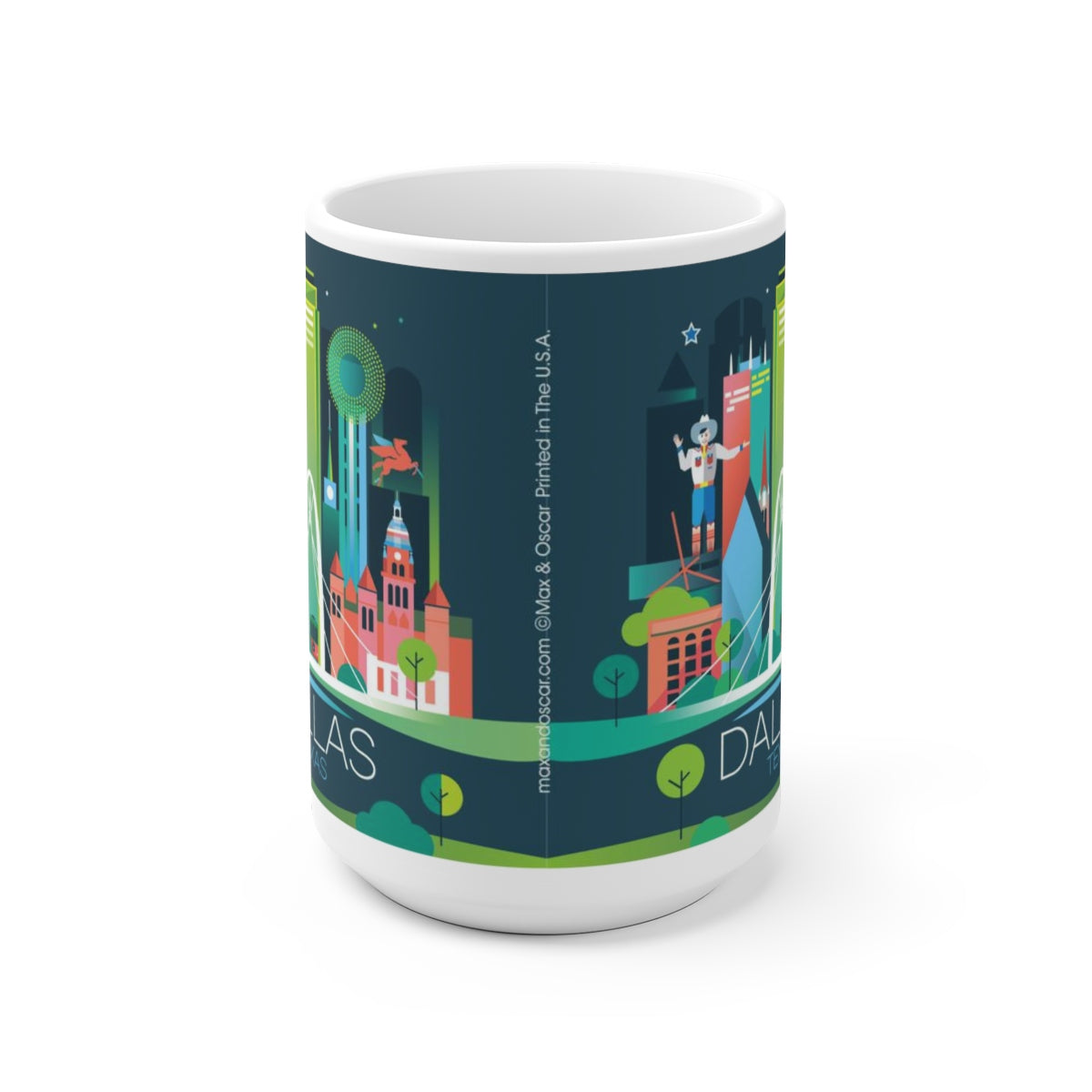 TASSE EN CÉRAMIQUE DALLAS 11 OZ OU 15 OZ