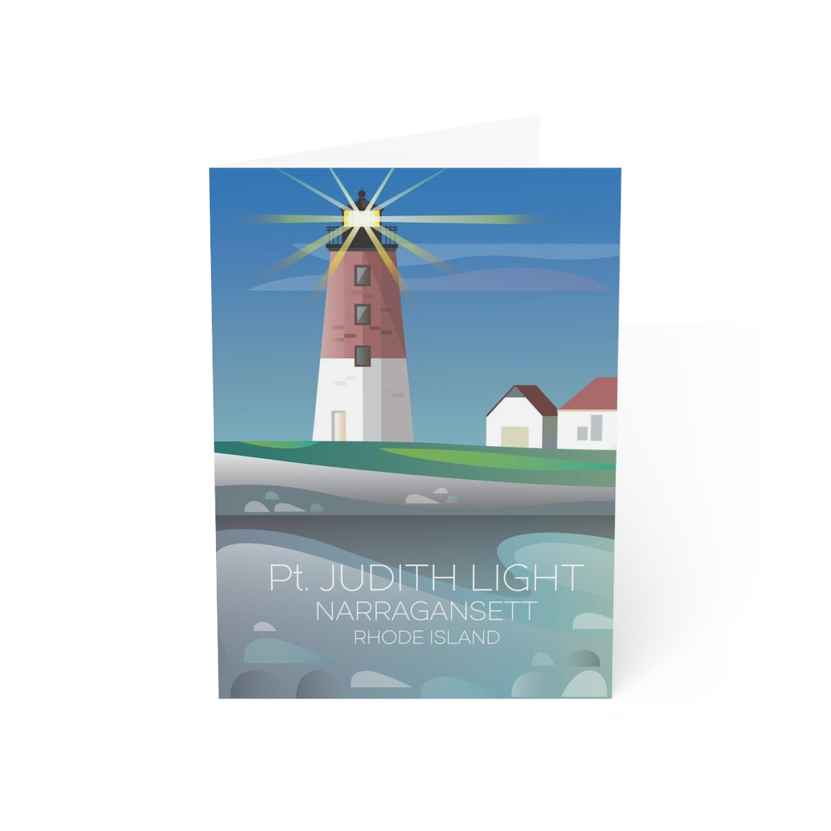 Pt. Judith Folded Matte Notecards + Envelopes (10pcs)