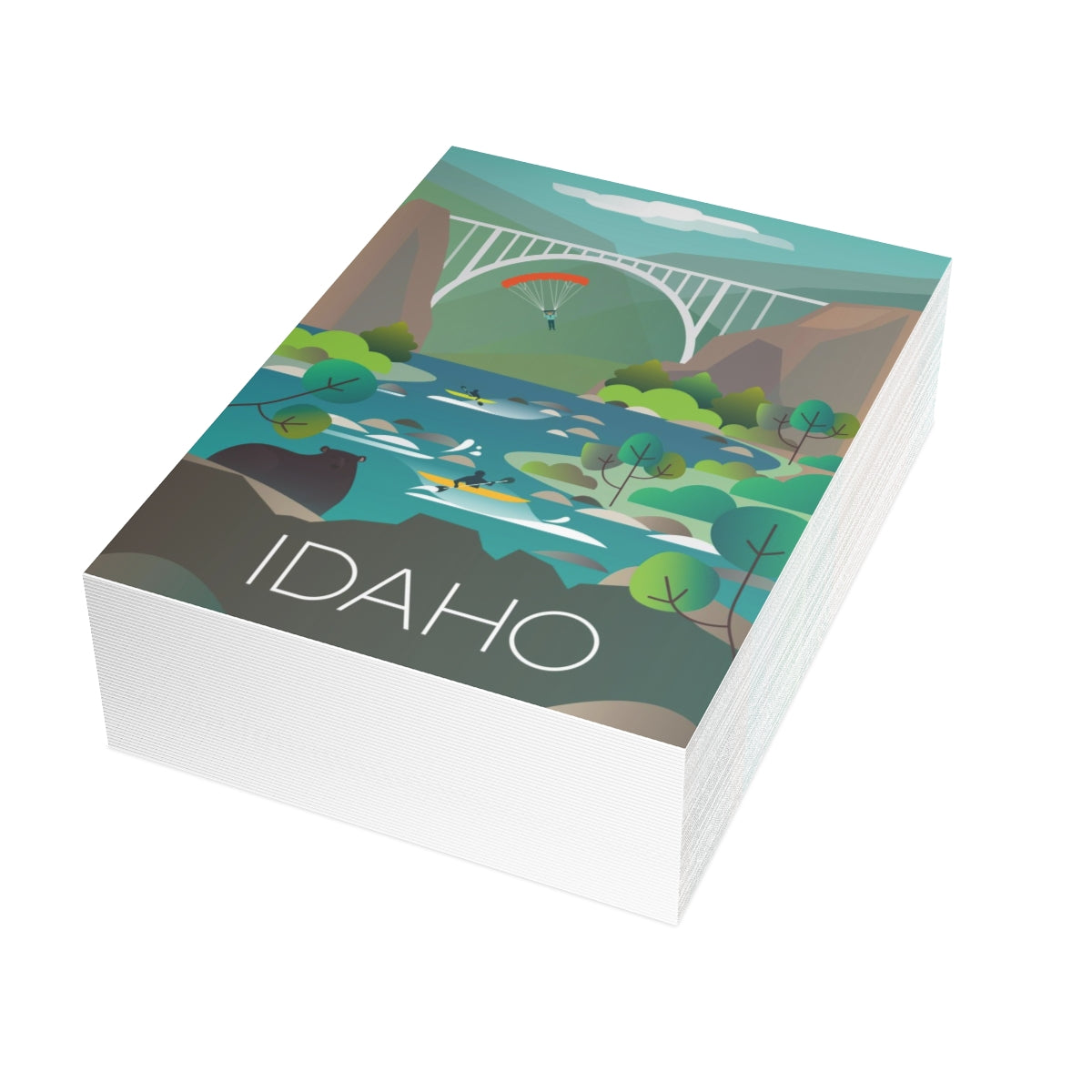 Idaho Folded Matte Notecards + Envelopes (10pcs)