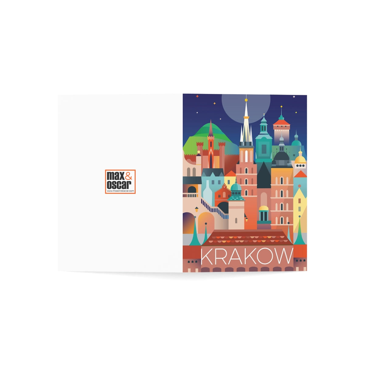 Krakow Folded Matte Notecards + Envelopes (10pcs)