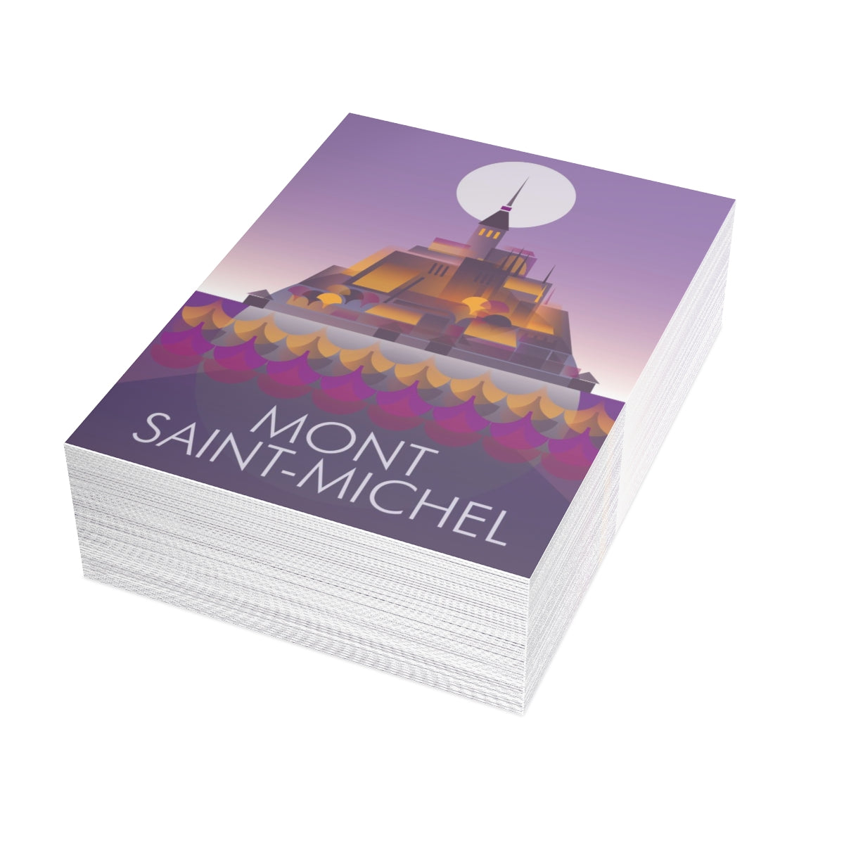 Mont Saint-Michel Folded Notecards + Envelopes (10pcs)