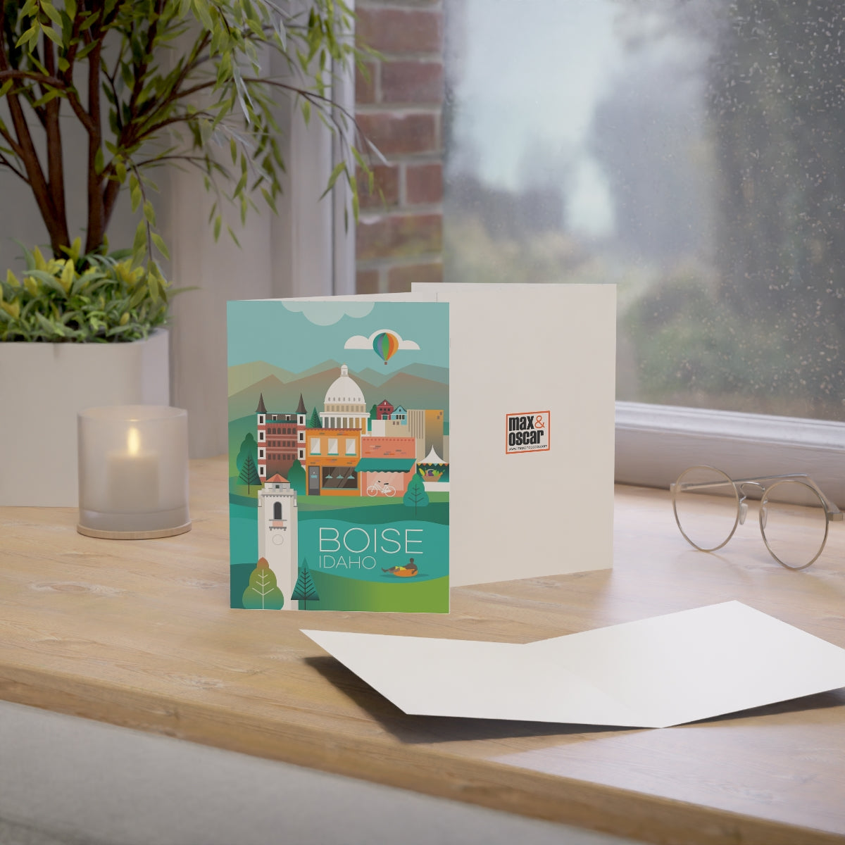 Boise Folded Matte Notecards + Envelopes (10pcs)