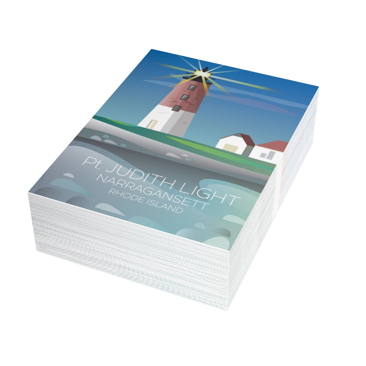 Pt. Judith Folded Matte Notecards + Envelopes (10pcs)