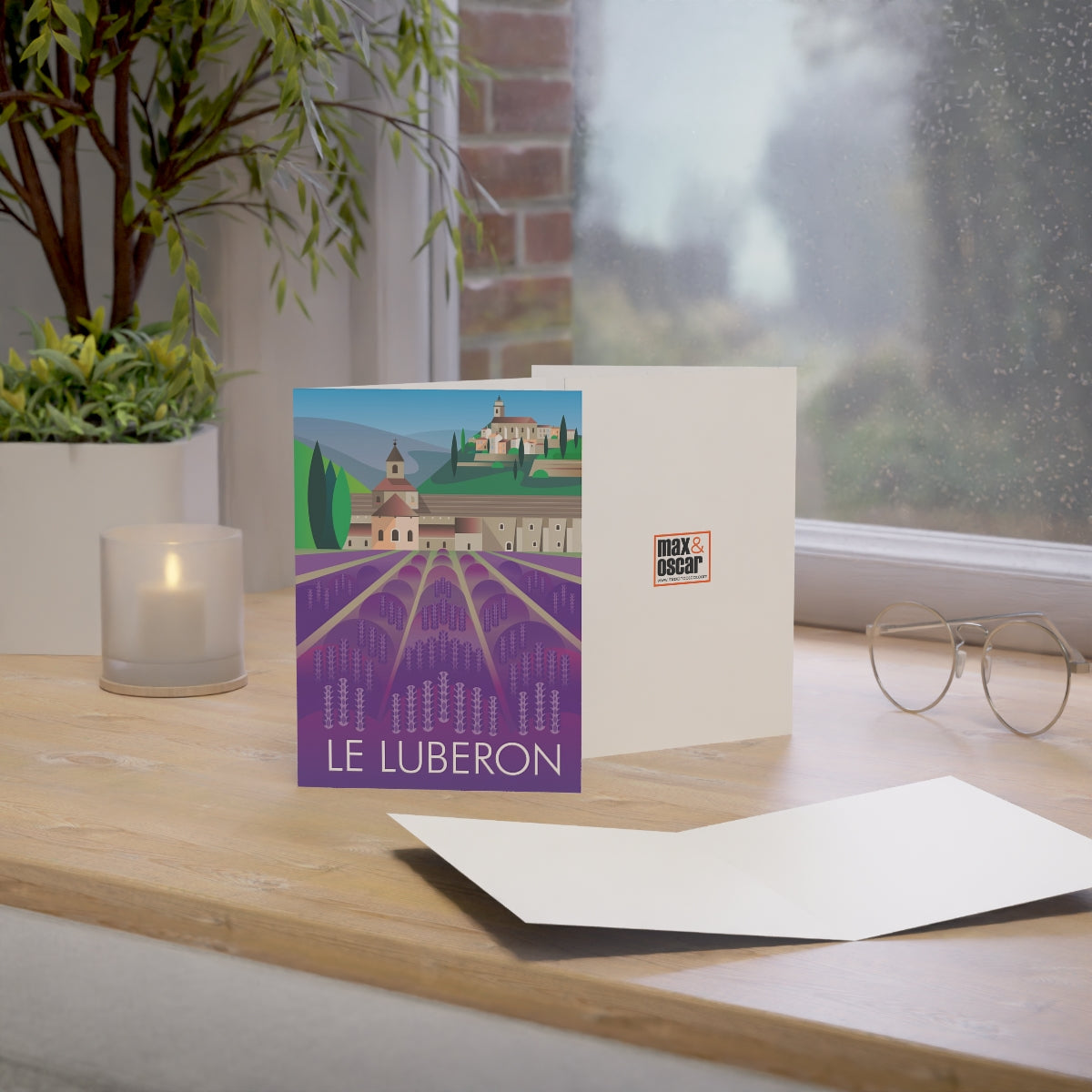 Le Luberon Folded Matte Notecards + Envelopes (10pcs)