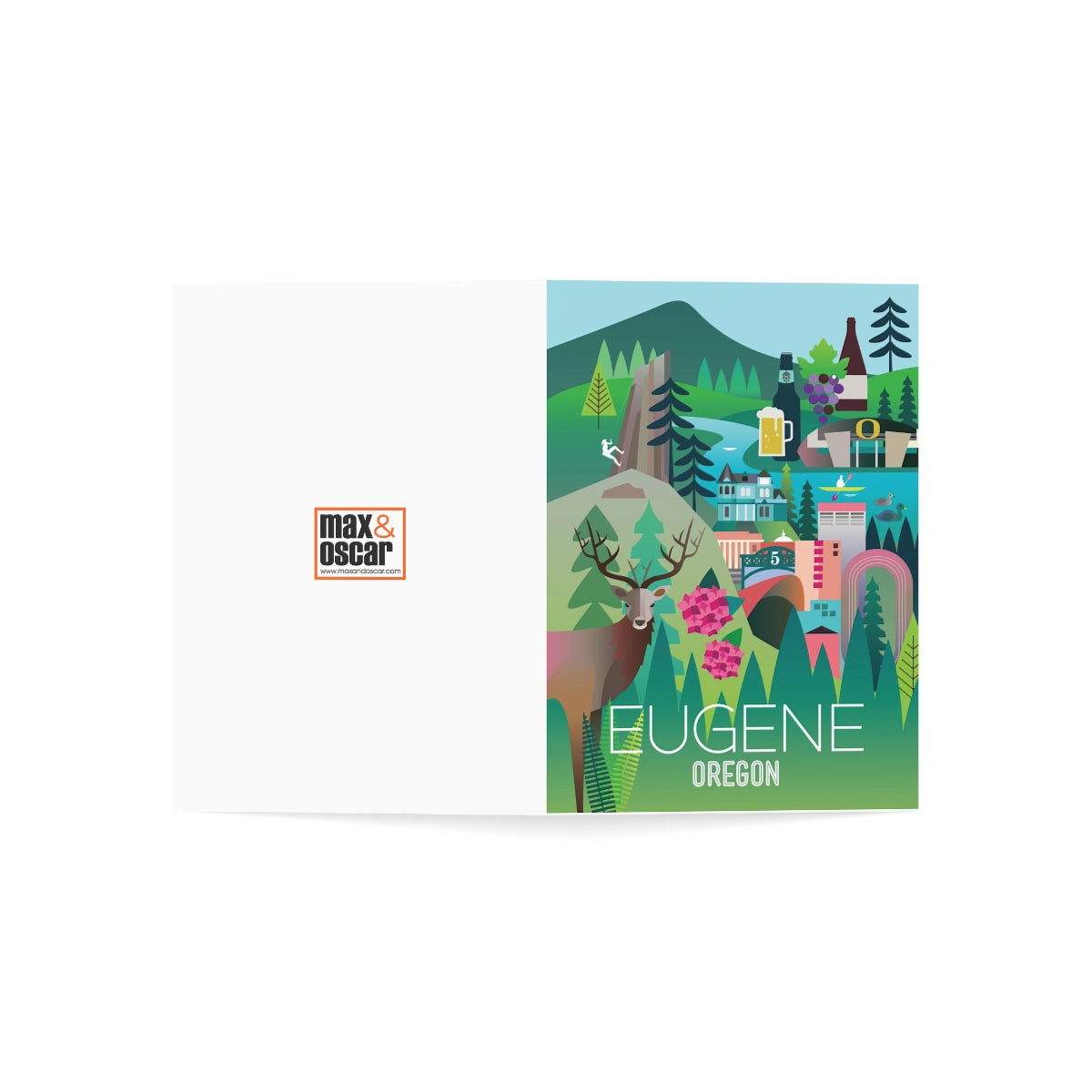 Eugene Folded Matte Notecards + Envelopes (10pcs)