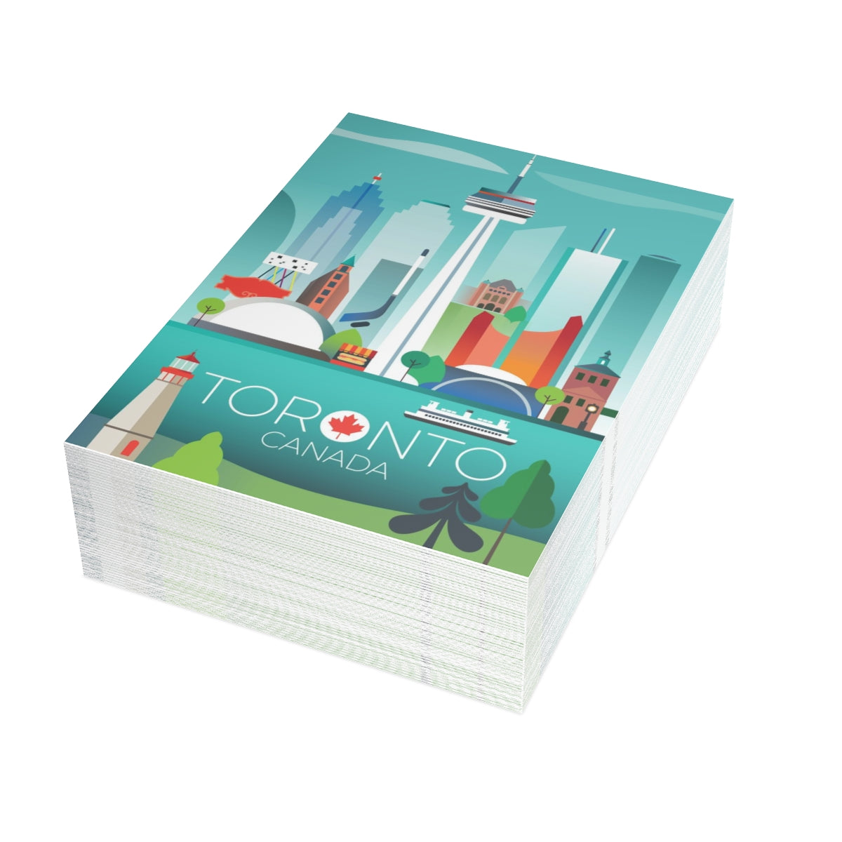 Toronto Folded Matte Notecards + Envelopes (10pcs)