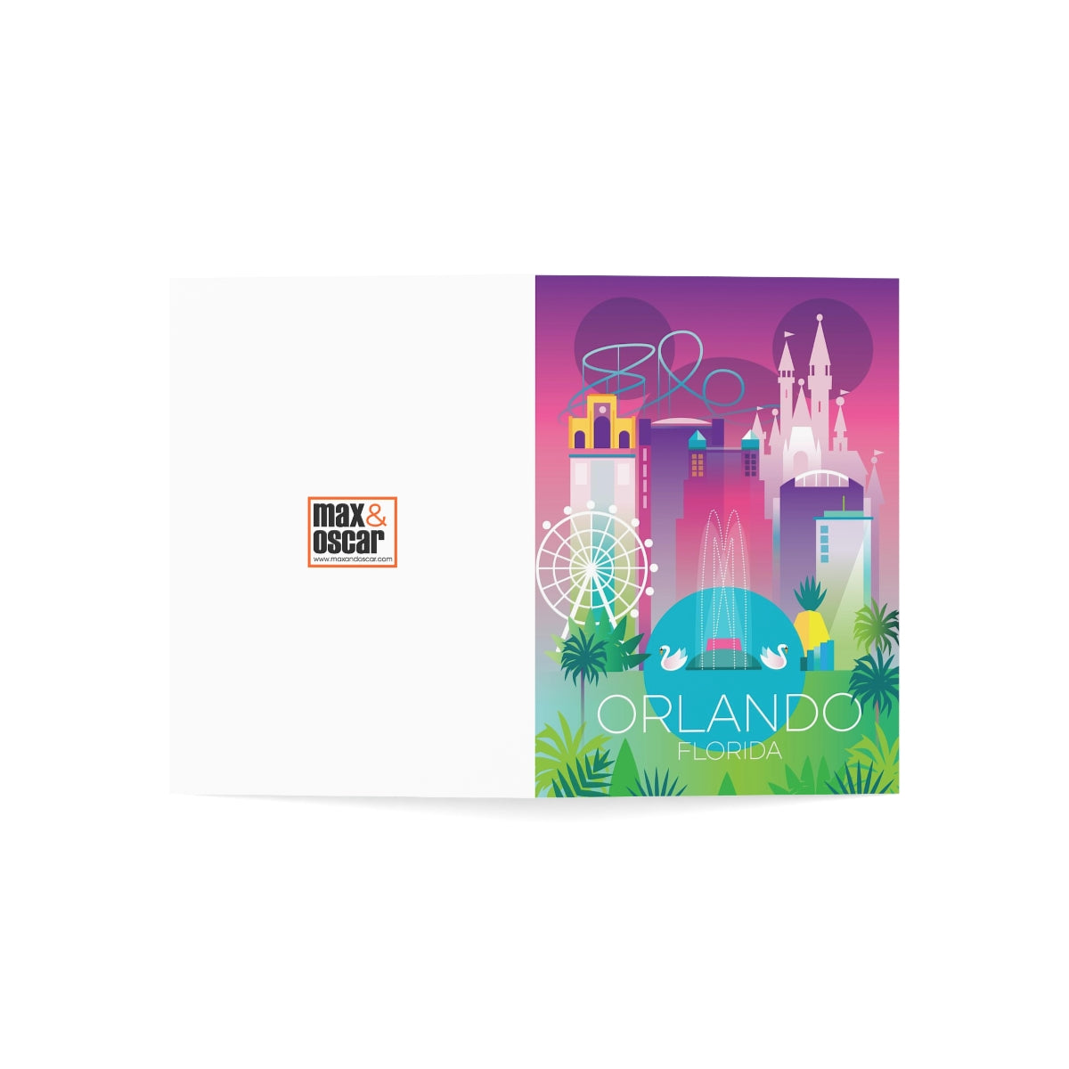 Orlando Folded Matte Notecards + Envelopes (10pcs)