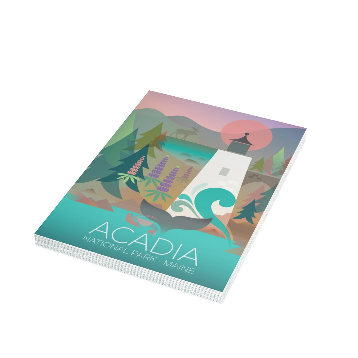 Acadia National Park Folded Matte Notecards + Envelopes (10pcs)