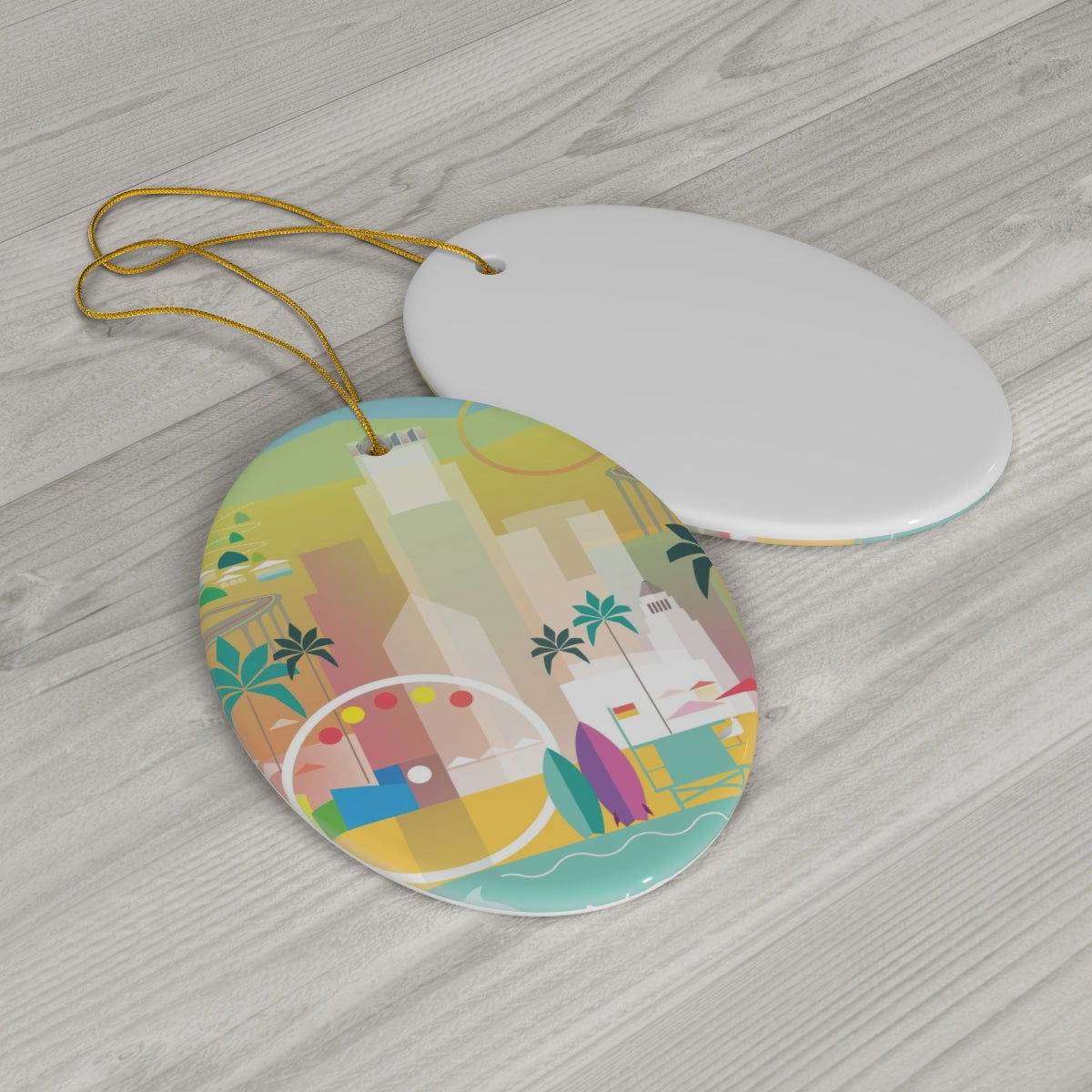 Los Angeles Keramikornament