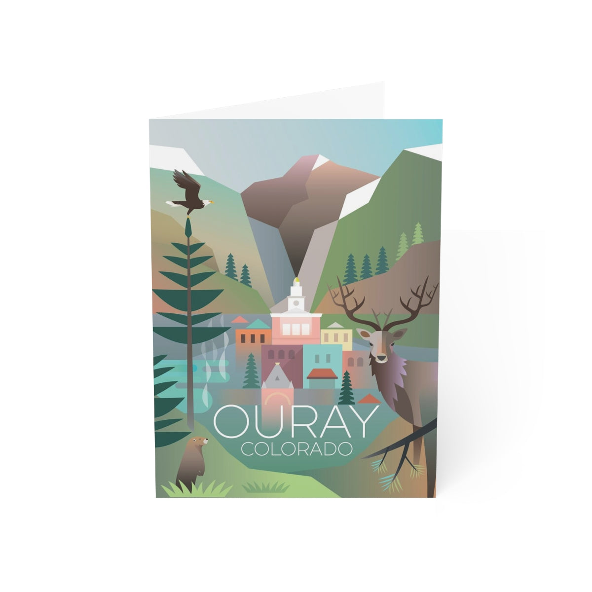 Ouray Folded Matte Notecards + Envelopes (10pcs)