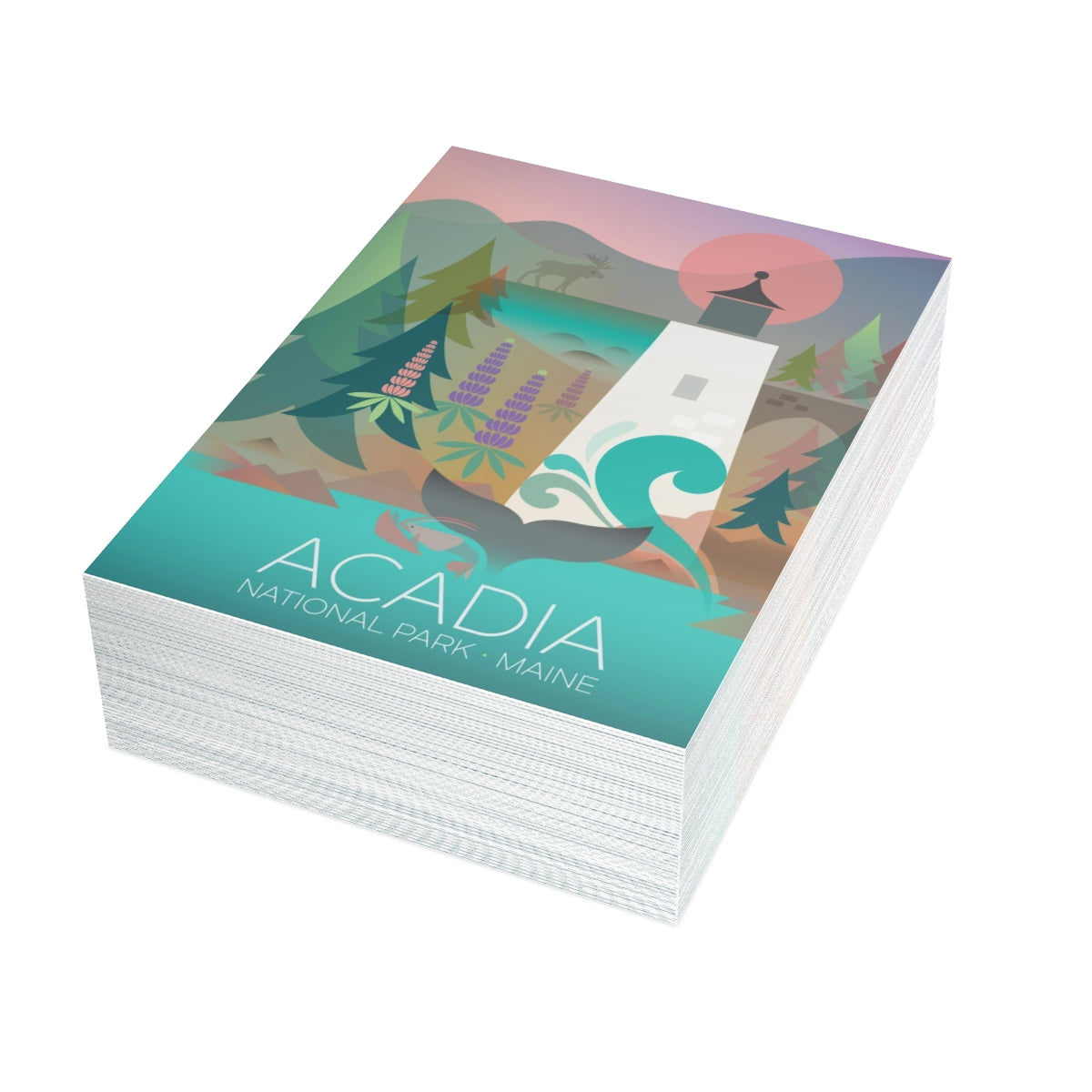 Acadia National Park Folded Matte Notecards + Envelopes (10pcs)