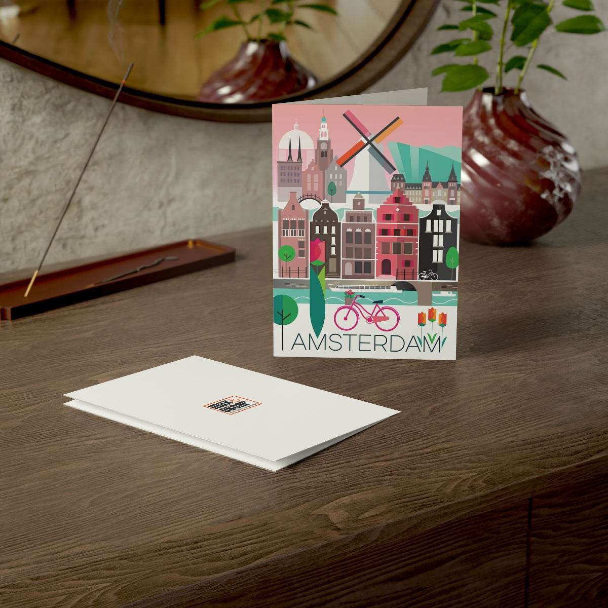 Amsterdam Folded Matte Notecards + Envelopes (10pcs)