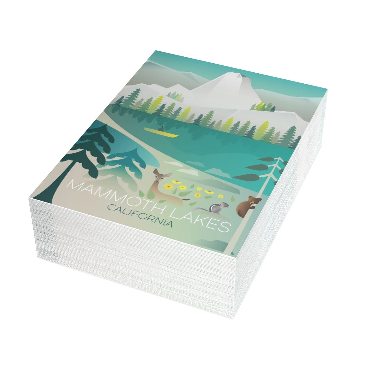 Mammoth Lakes Folded Matte Notecards + Envelopes (10pcs)