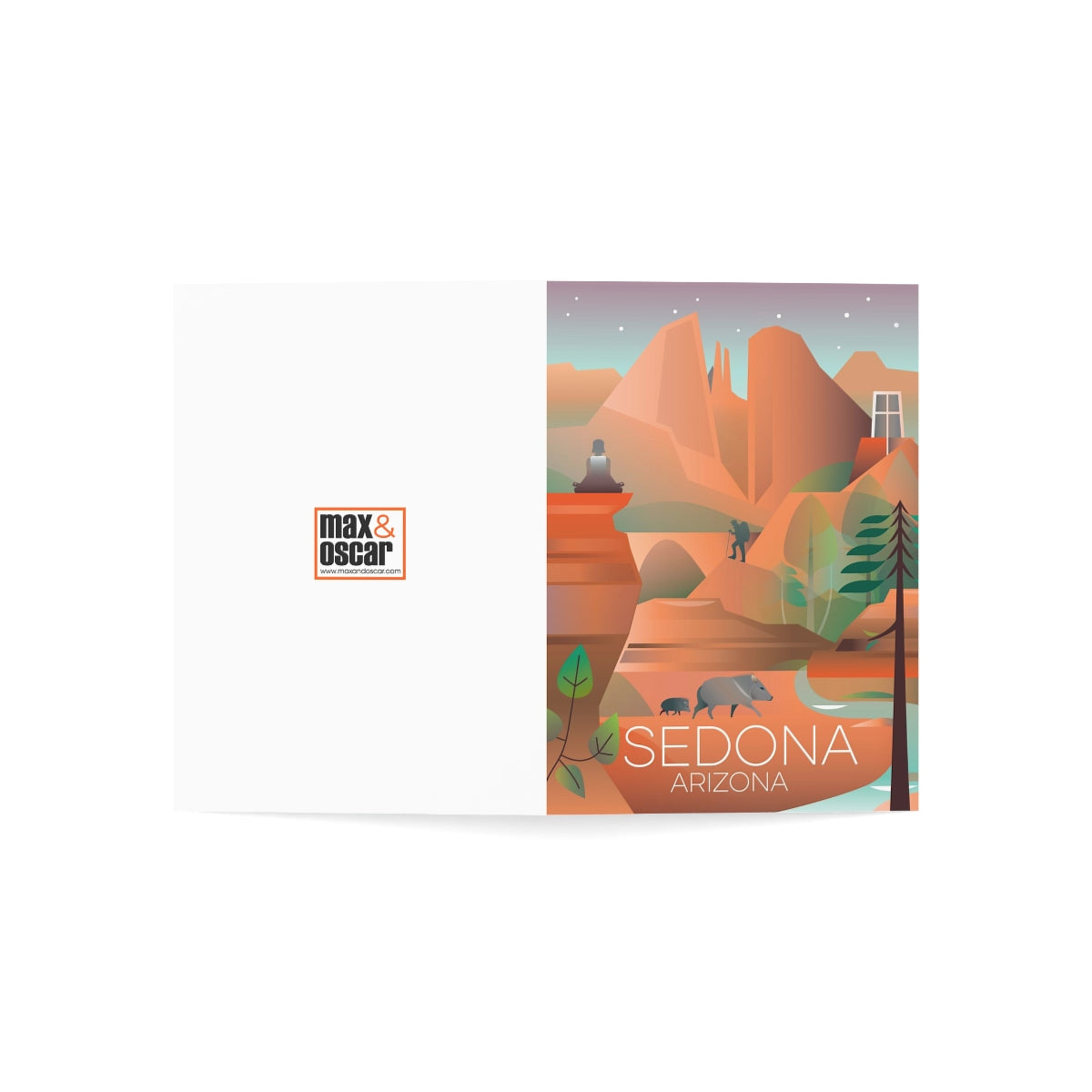 Sedona Folded Matte Notecards + Envelopes (10pcs)