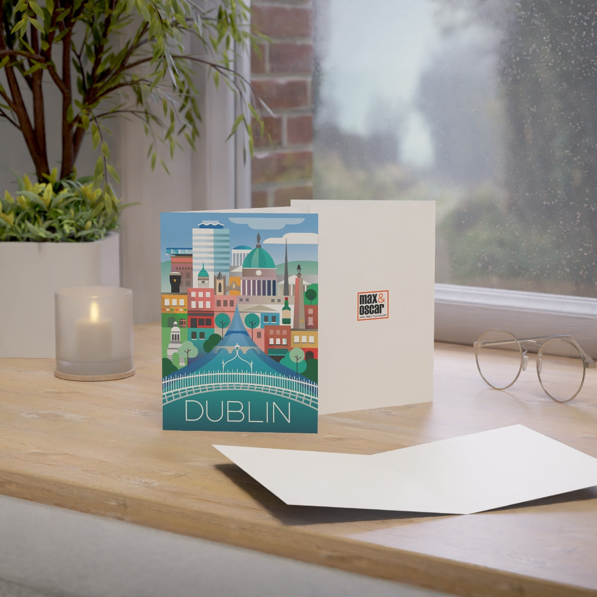 Dublin Folded Matte Notecards + Envelopes (10pcs)