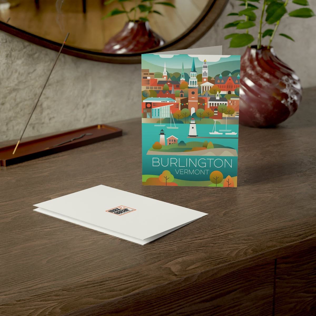 Burlington Folded Matte Notecards + Envelopes (10pcs)