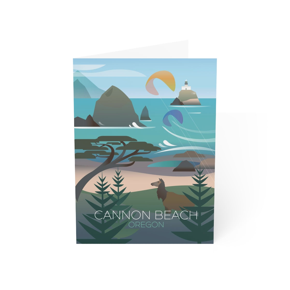 Cannon Beach Folded Matte Notecards + Envelopes (10pcs)