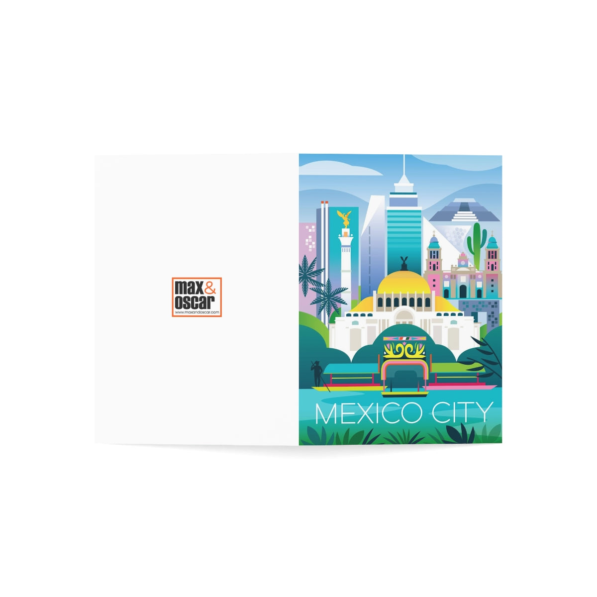 Mexico City Folded Matte Notecards + Envelopes (10pcs)