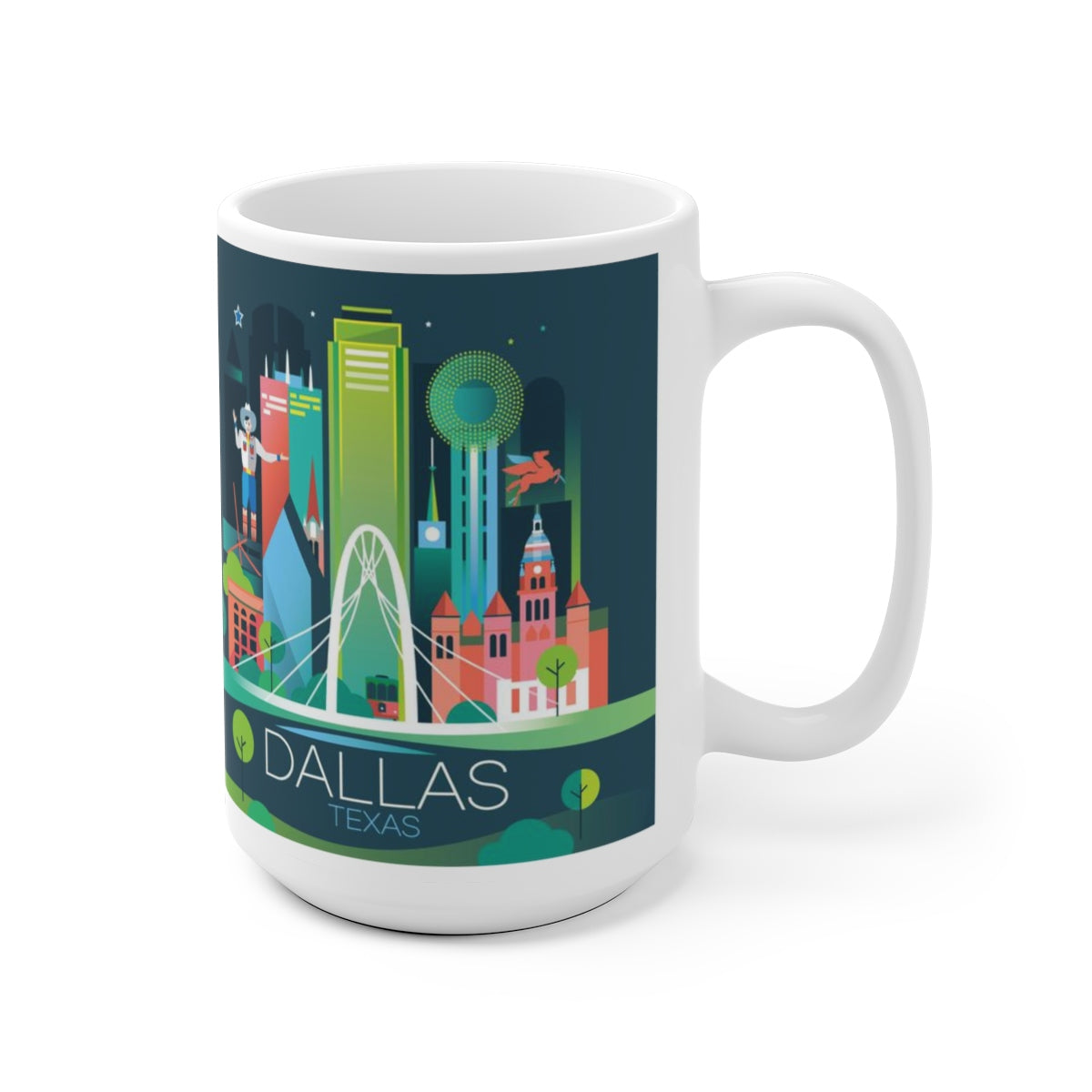 TASSE EN CÉRAMIQUE DALLAS 11 OZ OU 15 OZ