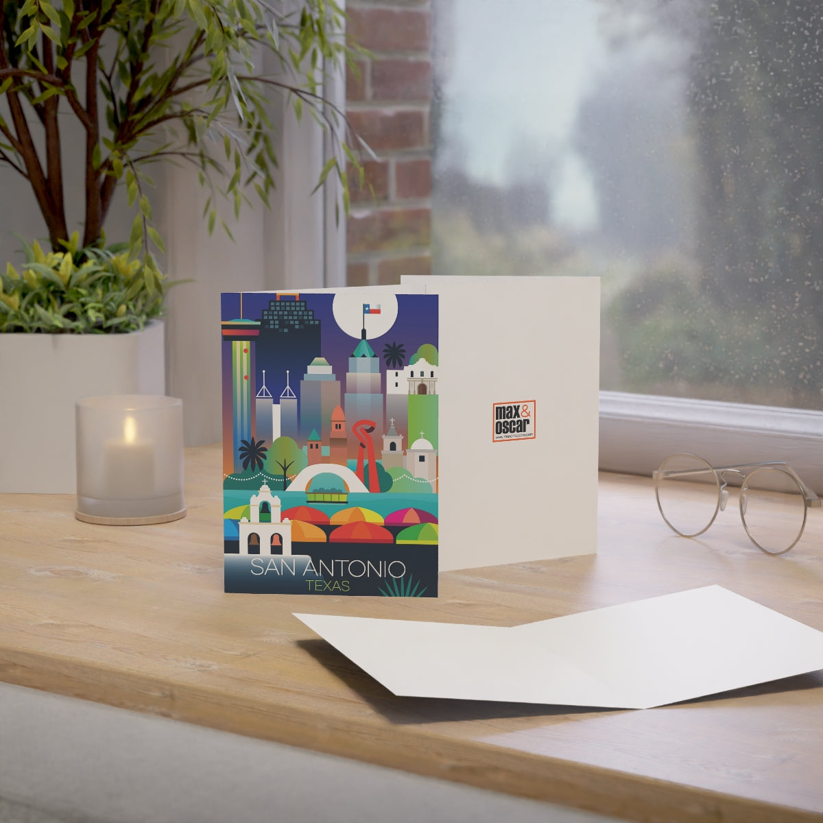 San Antonio Folded Matte Notecards + Envelopes (10pcs)