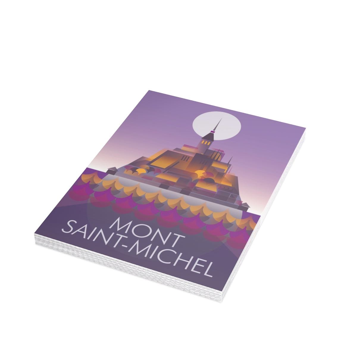 Mont Saint-Michel Folded Notecards + Envelopes (10pcs)