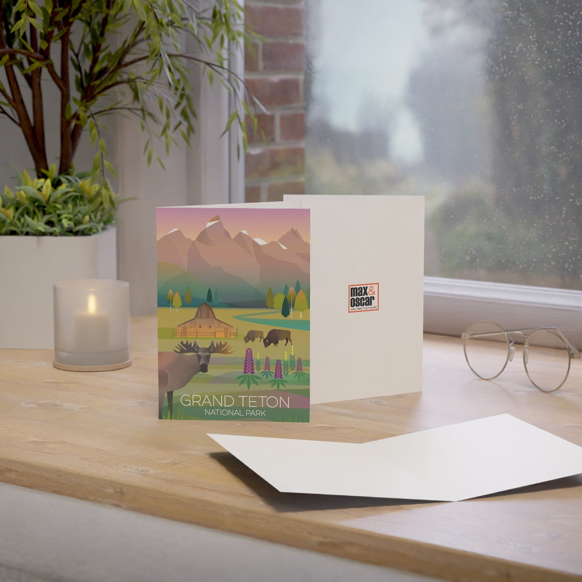 Grand Teton National Park Folded Matte Notecards + Envelopes (10pcs)