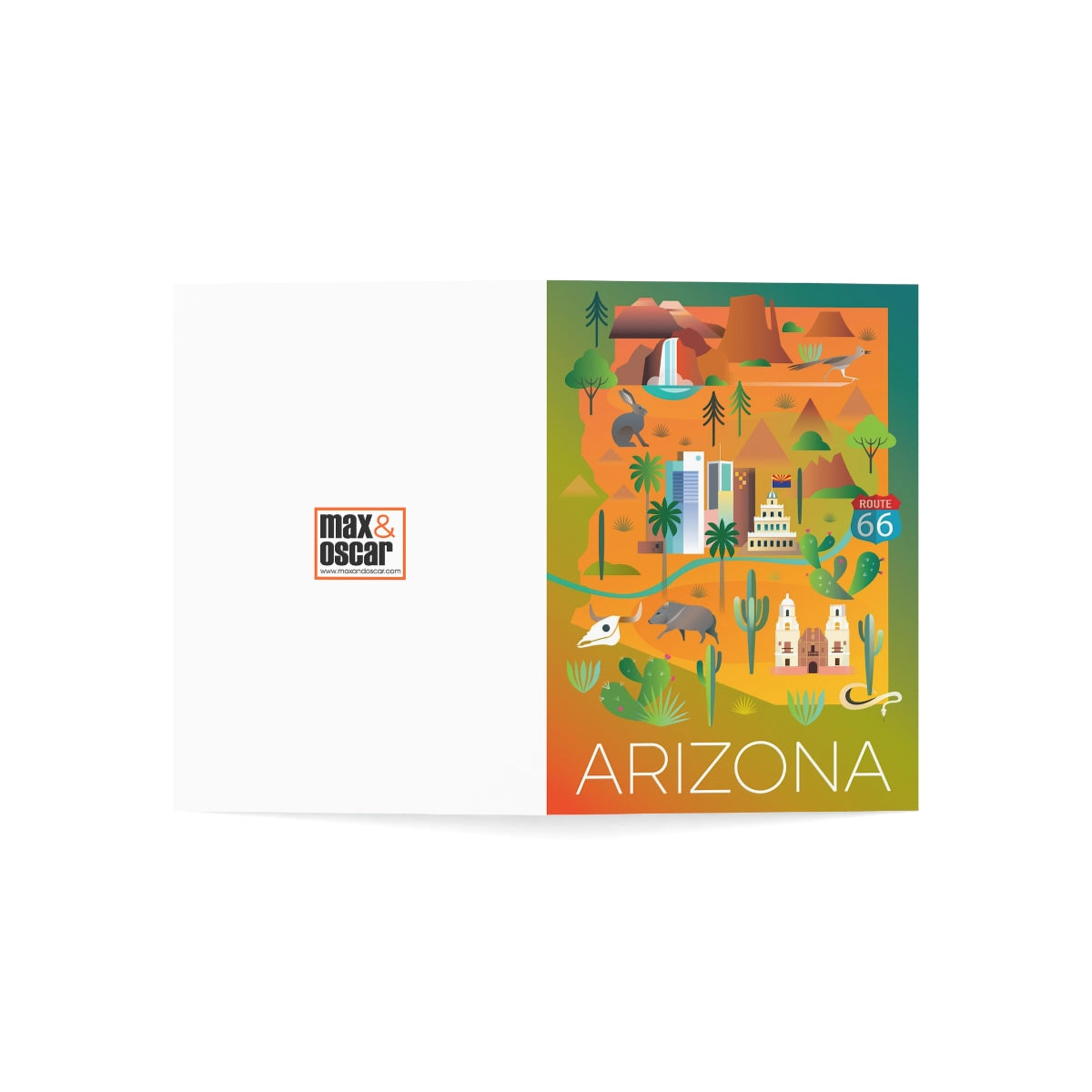 Arizona Folded Matte Notecards + Envelopes (10pcs)