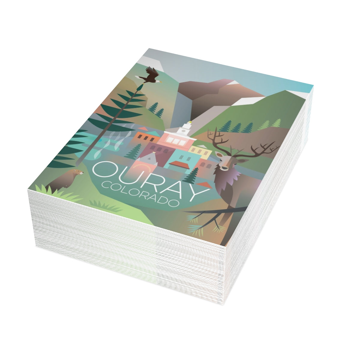 Ouray Folded Matte Notecards + Envelopes (10pcs)