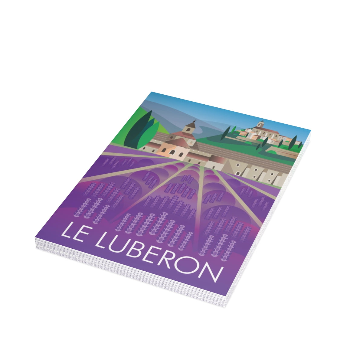Le Luberon Folded Matte Notecards + Envelopes (10pcs)