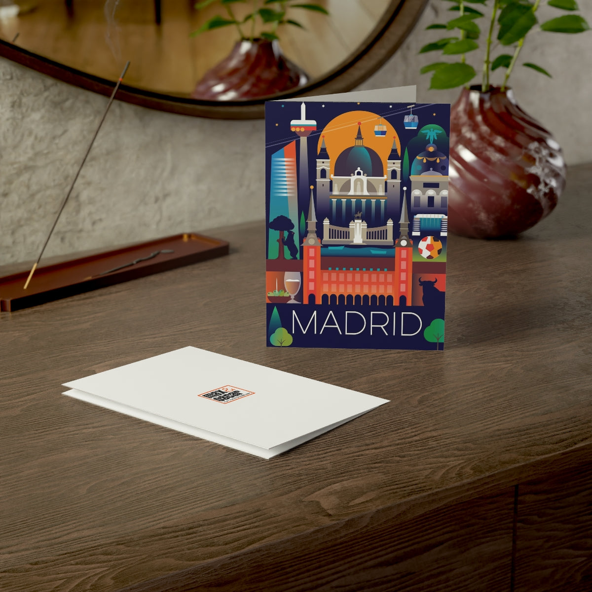 Madrid Folded Matte Notecards + Envelopes (10pcs)