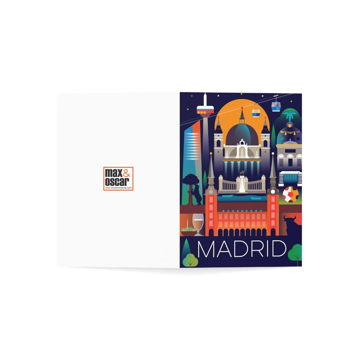 Madrid Folded Matte Notecards + Envelopes (10pcs)