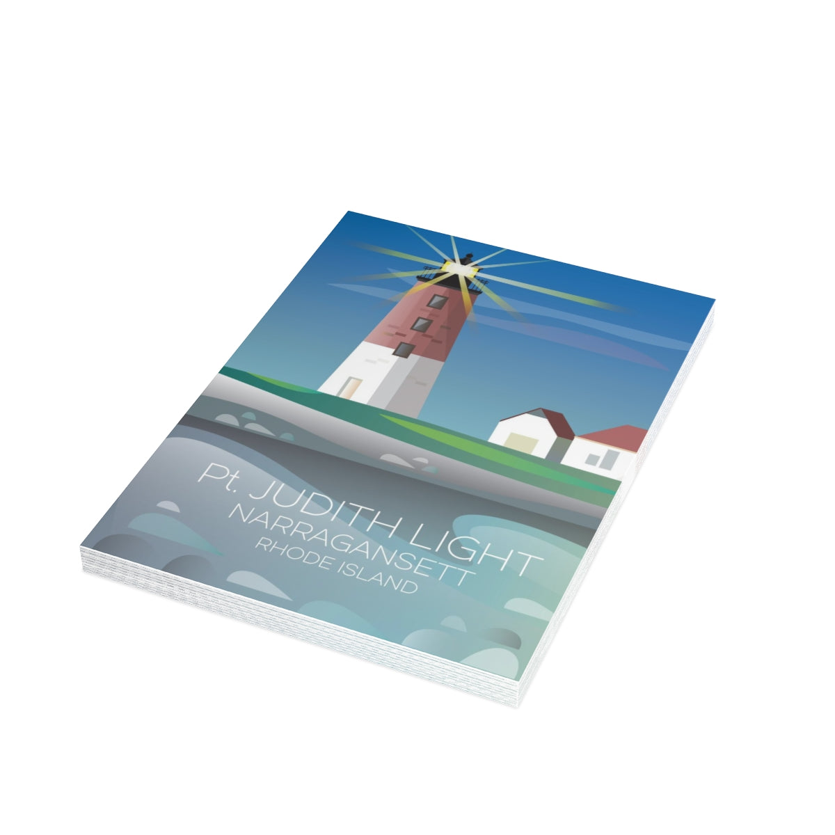 Pt. Judith Folded Matte Notecards + Envelopes (10pcs)