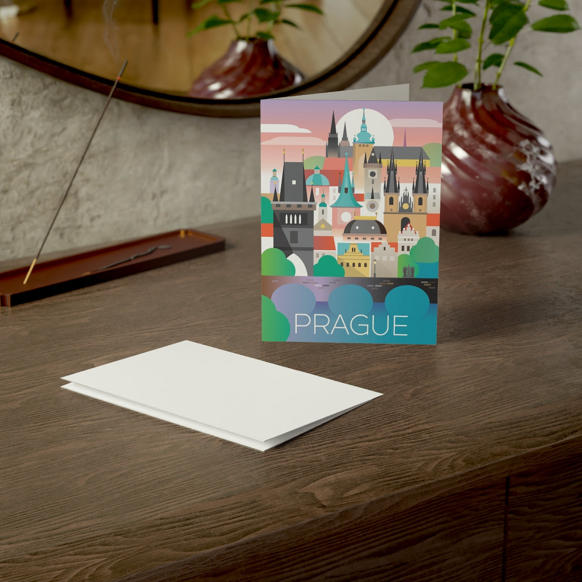 Prague Folded Matte Notecards + Envelopes (10pcs)
