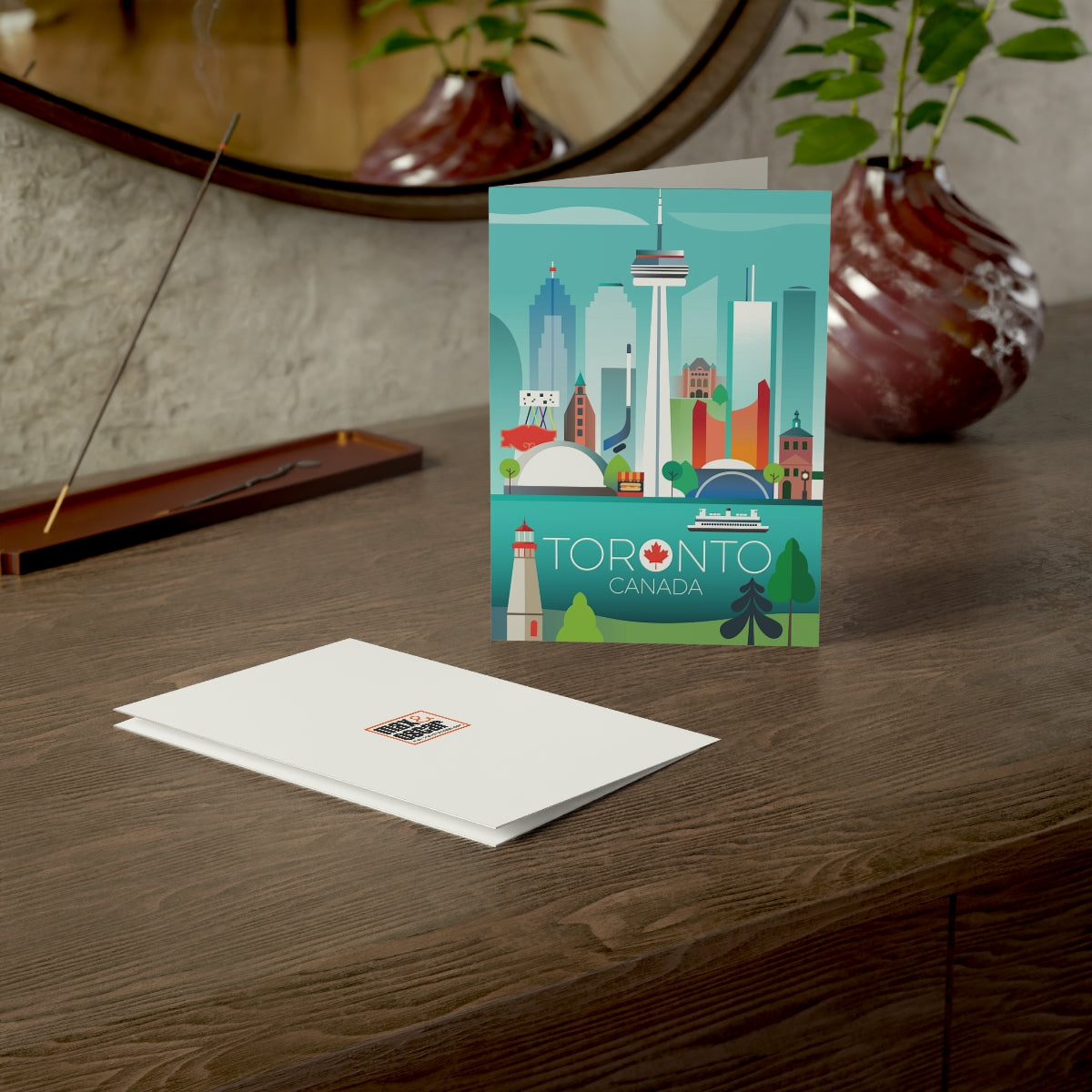 Toronto Folded Matte Notecards + Envelopes (10pcs)