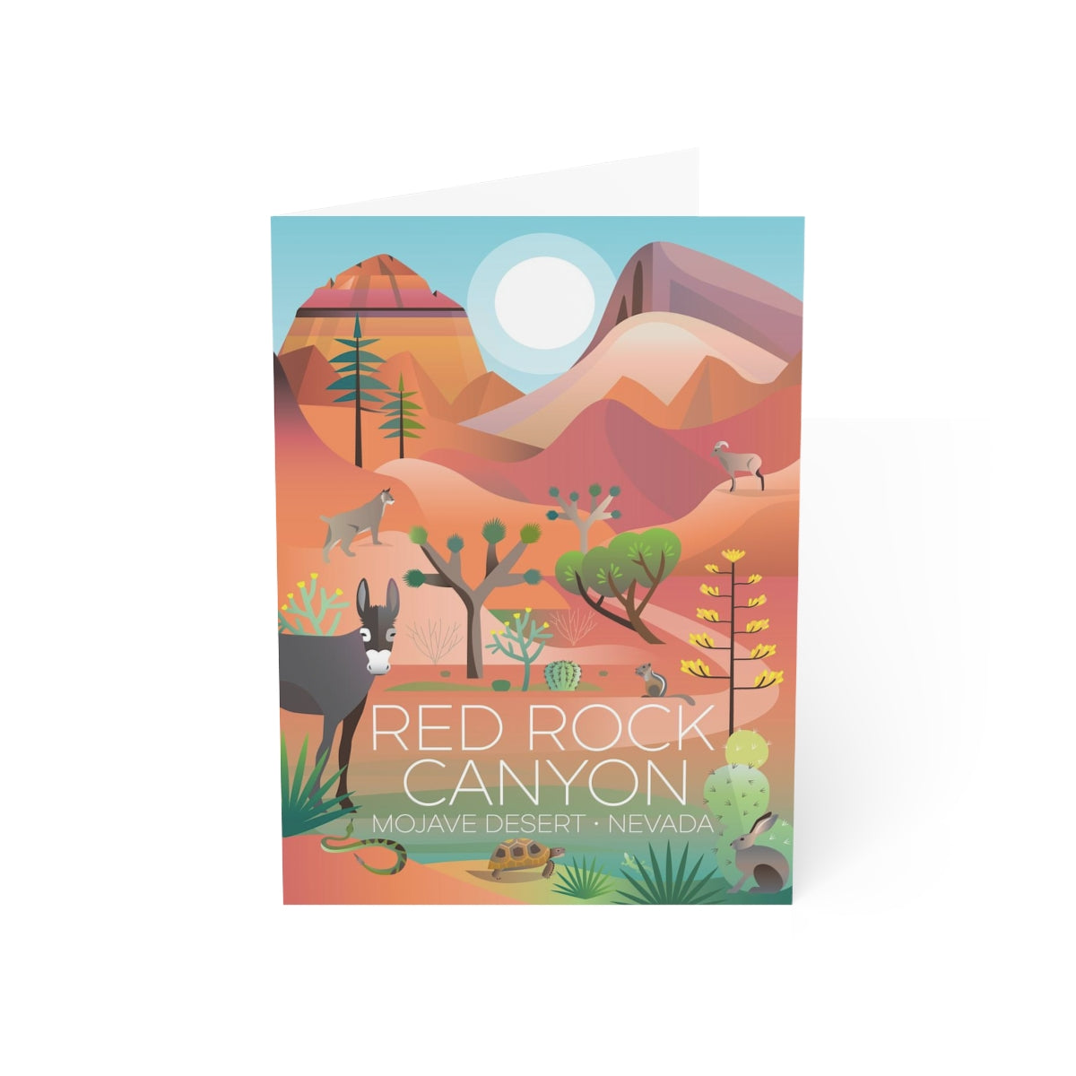 Red Rock Canyon Folded Matte Notecards + Envelopes (10pcs)