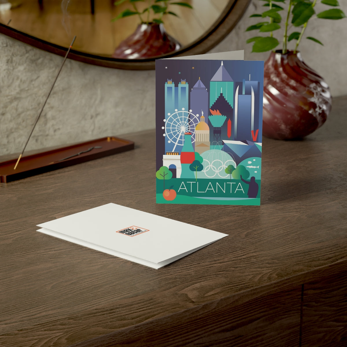 Atlanta Folded Matte Notecards + Envelopes (10pcs)
