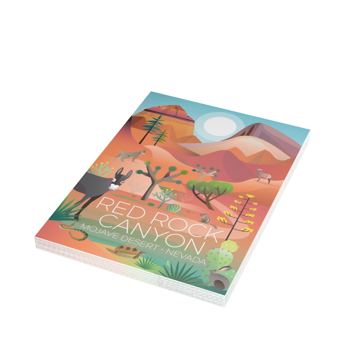 Red Rock Canyon Folded Matte Notecards + Envelopes (10pcs)
