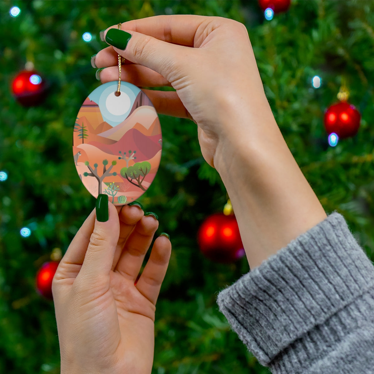 Red Rock Canyon Ceramic Ornament