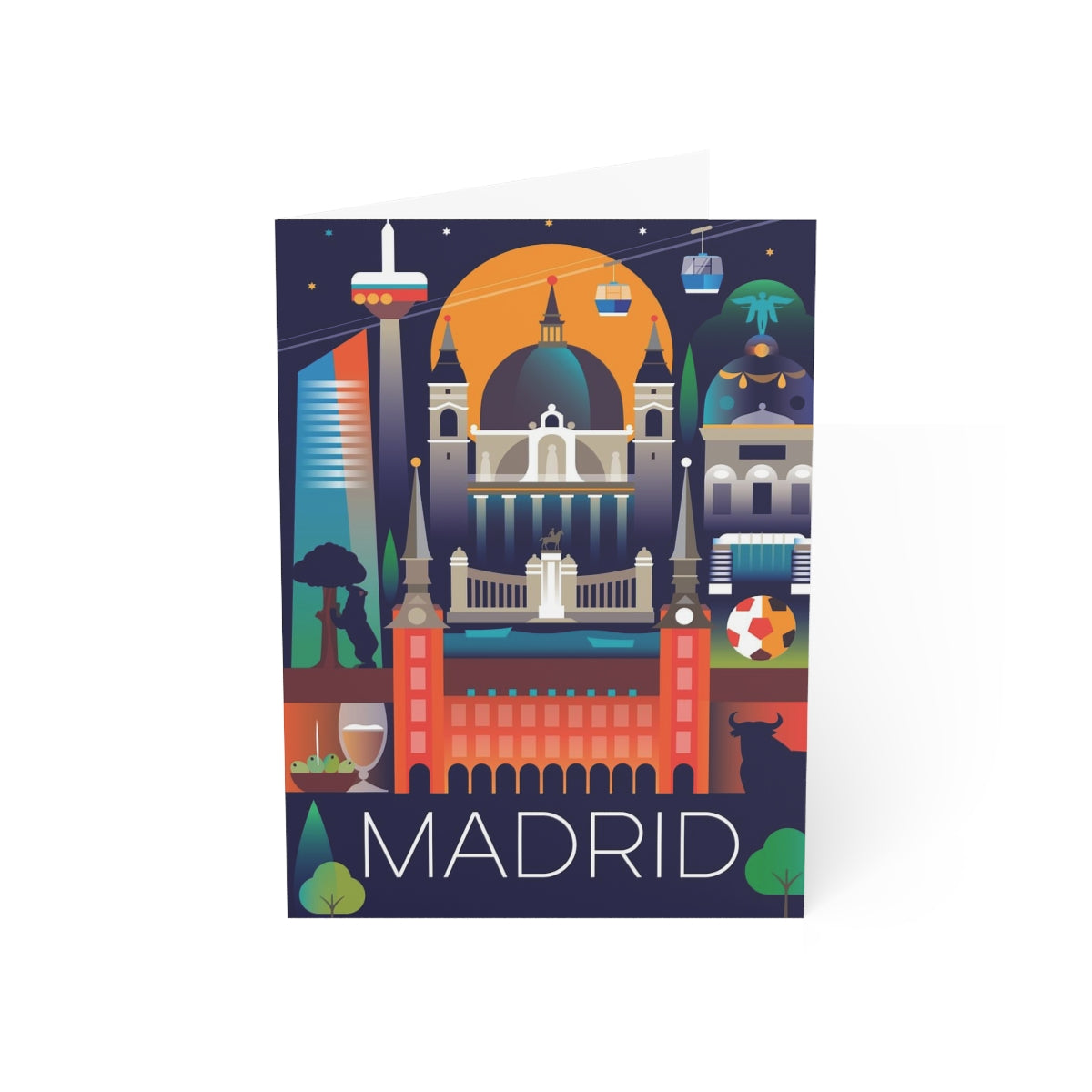 Madrid Folded Matte Notecards + Envelopes (10pcs)