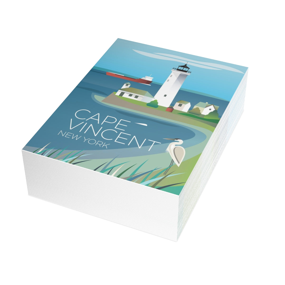 Cape Vincent Folded Matte Notecards + Envelopes (10pcs)