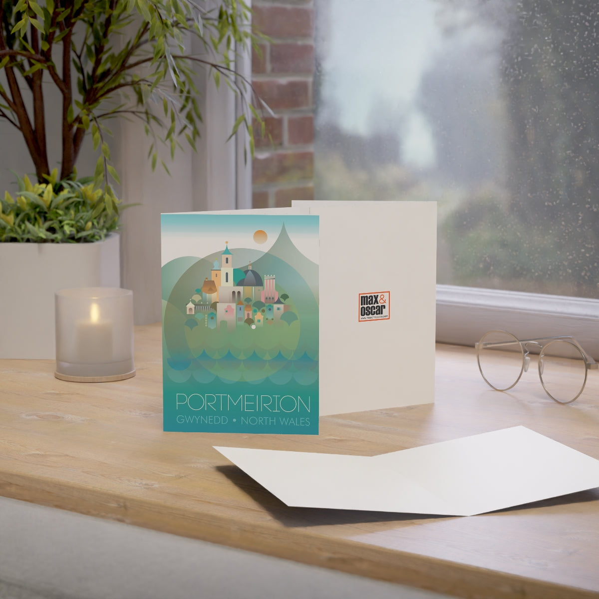 Portmeirion Folded Matte Notecards + Envelopes (10pcs)