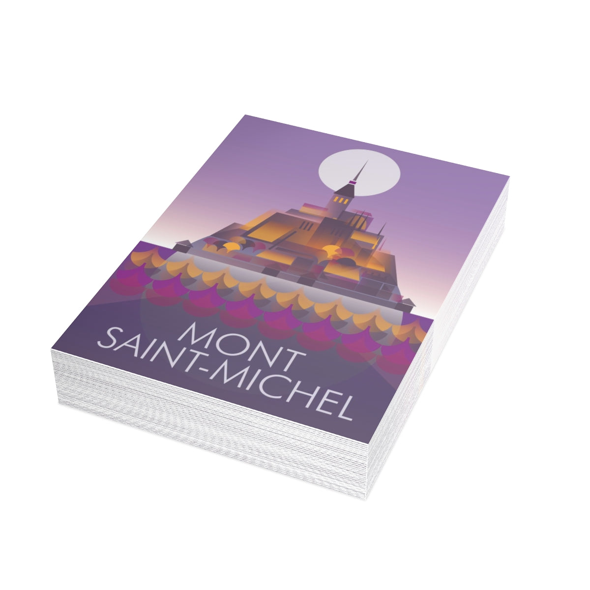 Mont Saint-Michel Folded Notecards + Envelopes (10pcs)