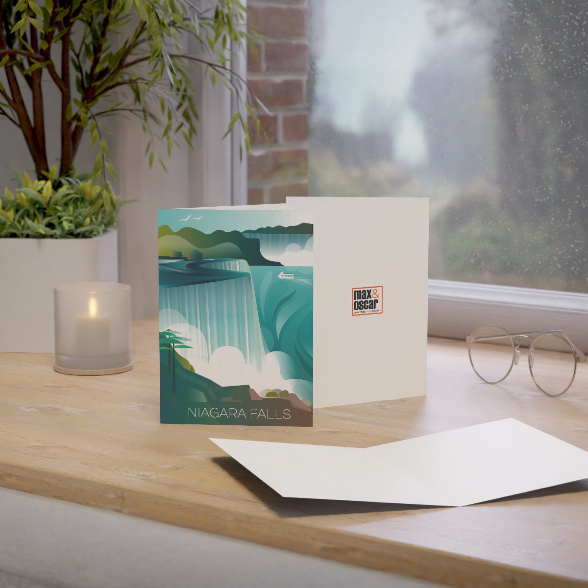 Niagara Falls Folded Matte Notecards + Envelopes (10pcs)