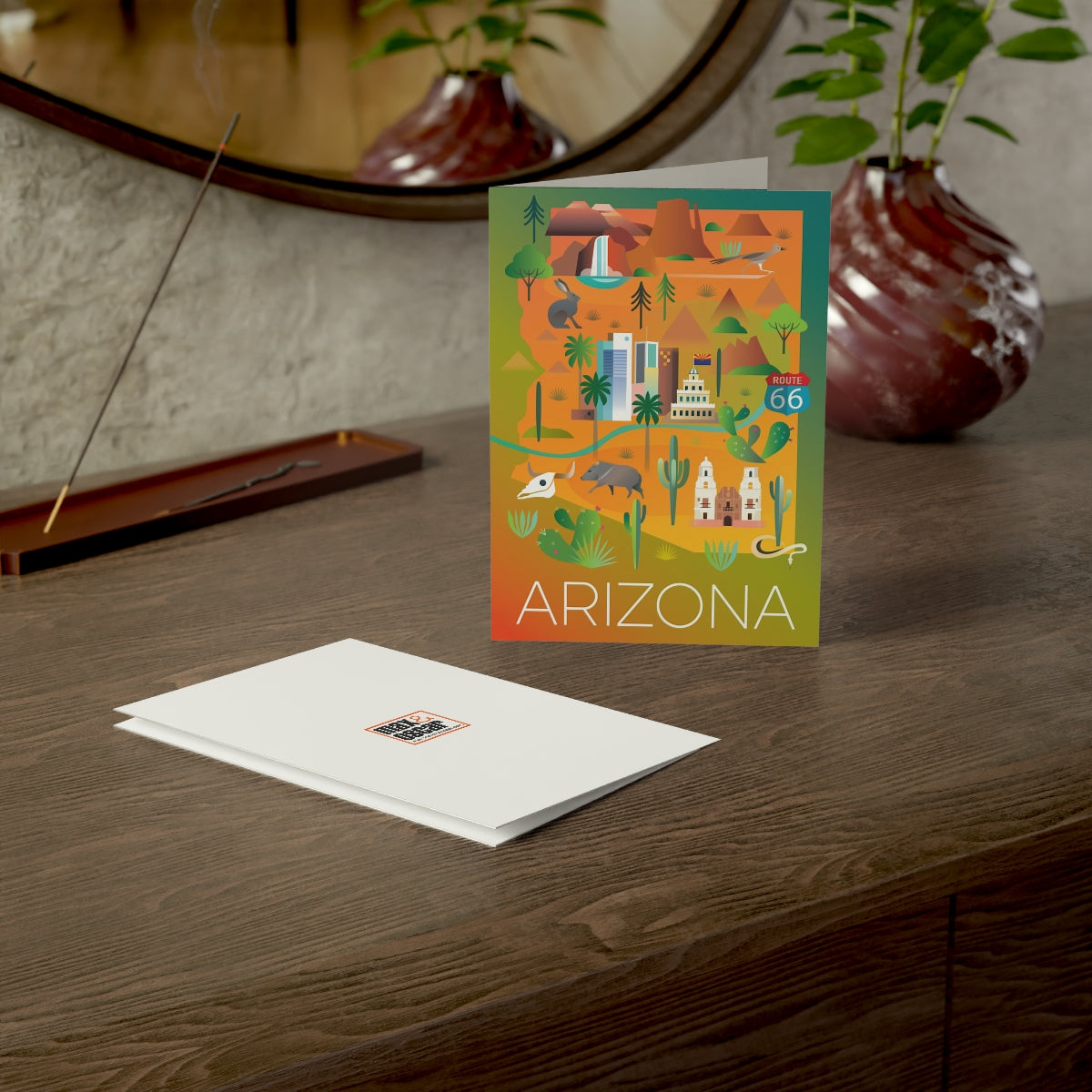 Arizona Folded Matte Notecards + Envelopes (10pcs)