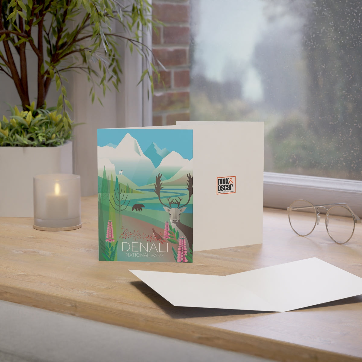 Denali National Park Folded Matte Notecards + Envelopes (10pcs)