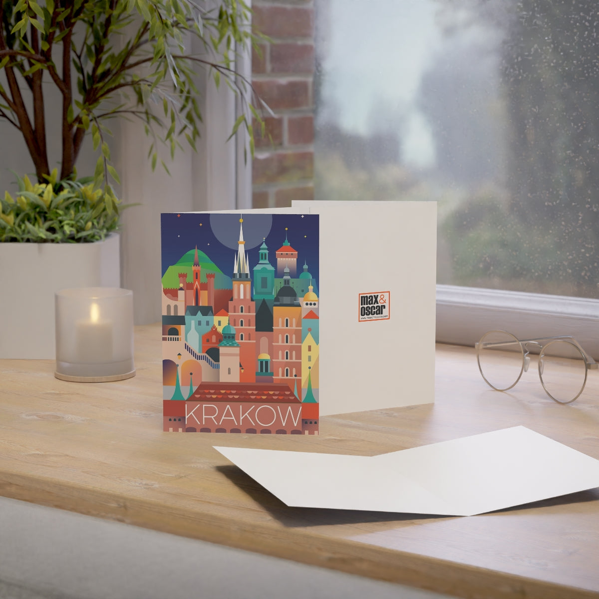 Krakow Folded Matte Notecards + Envelopes (10pcs)